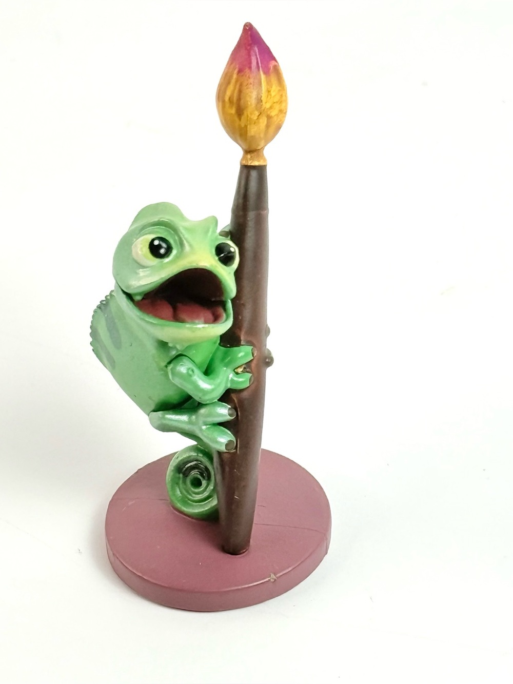 Disney Tangled Rapunzel Pet Pascal Green Chameleon Figure Figurine Cake Topper
